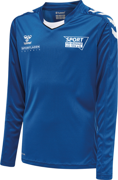Kinder Trainingsshirt Langarm TSV1914 - Hummel Core XK Poly Shirt L/S - True blue
